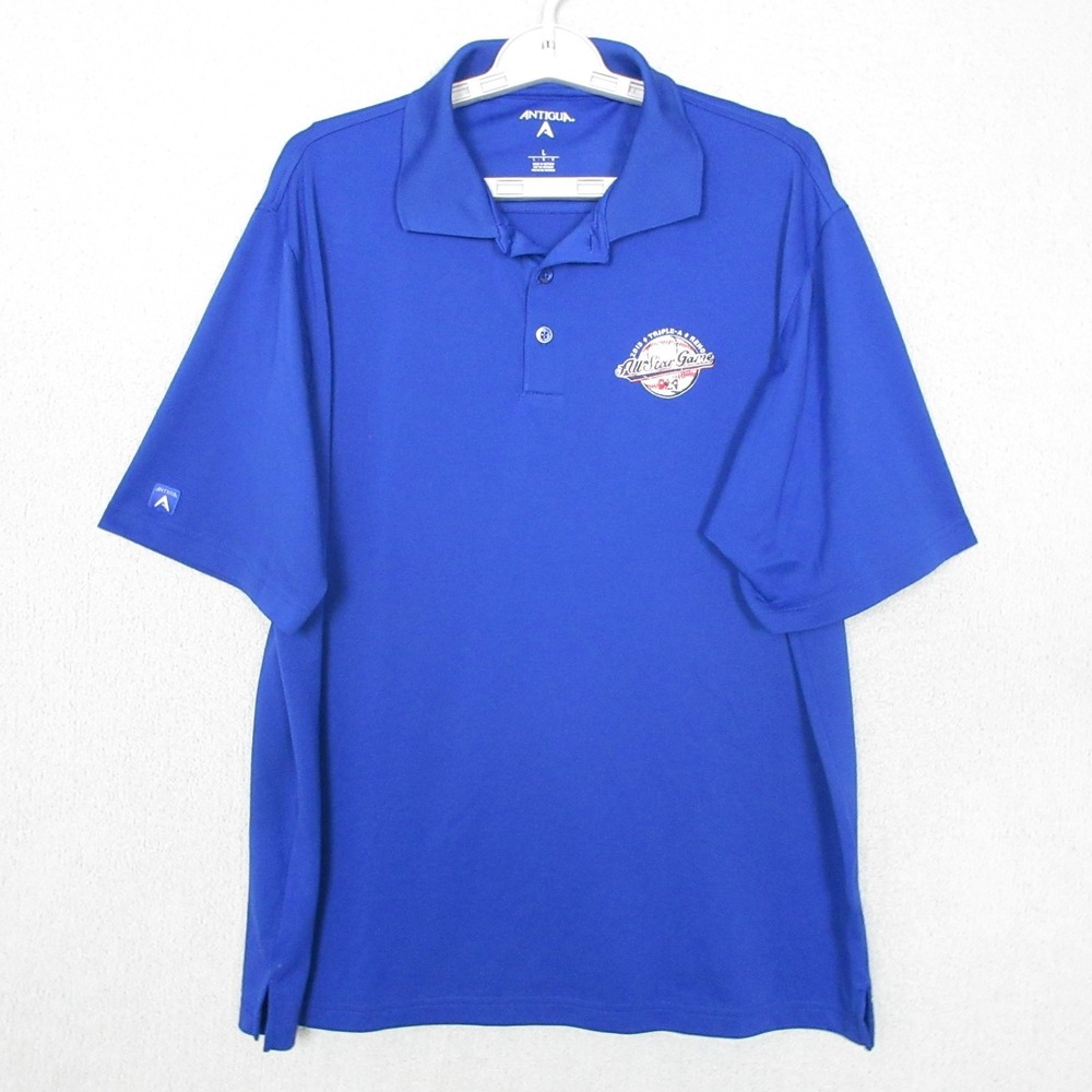 Antigua Mens Royal Blue 2013 Triple-A All-Star Game Reno Polo Shirt Large